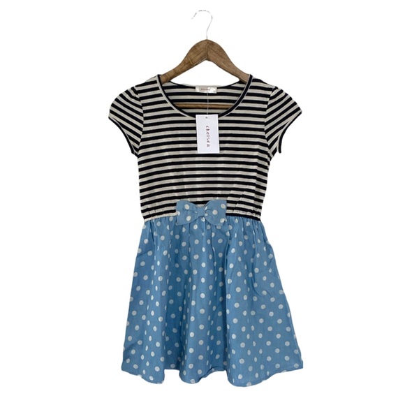 Chelsea Stripe Low Back Dress